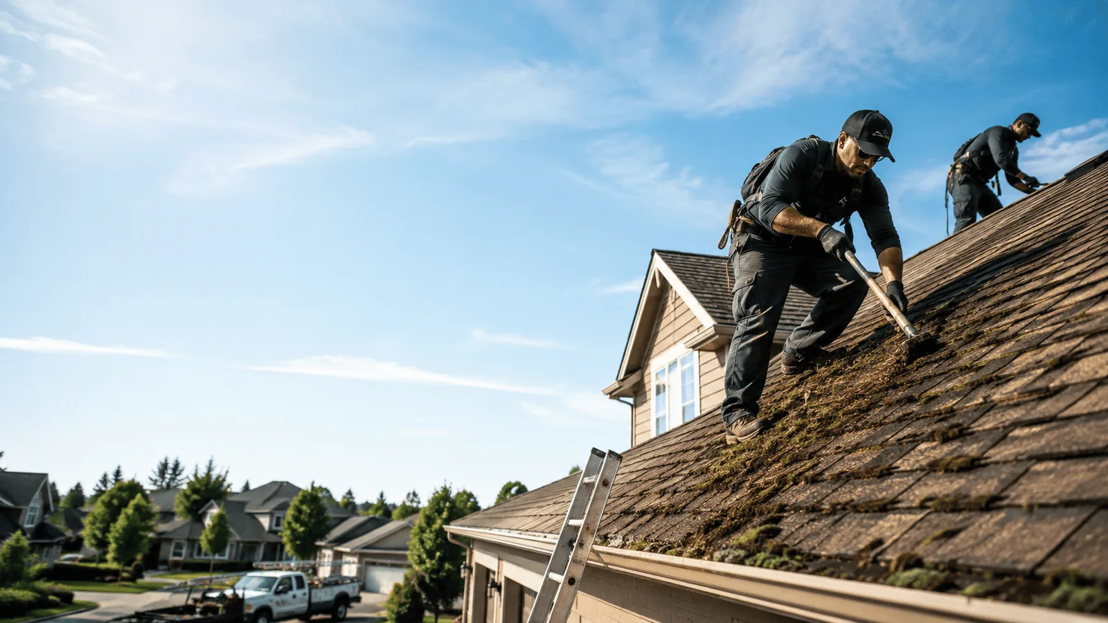 Roof Moss Removal in Doylestown, WI near me